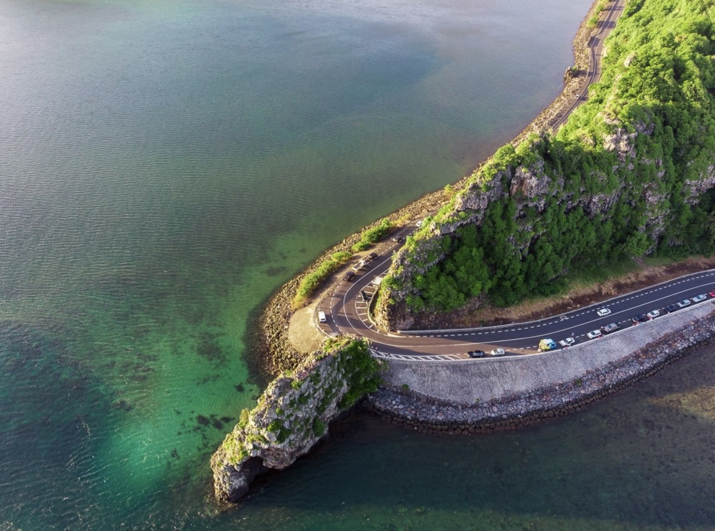 Küstenstraße auf Mauritius